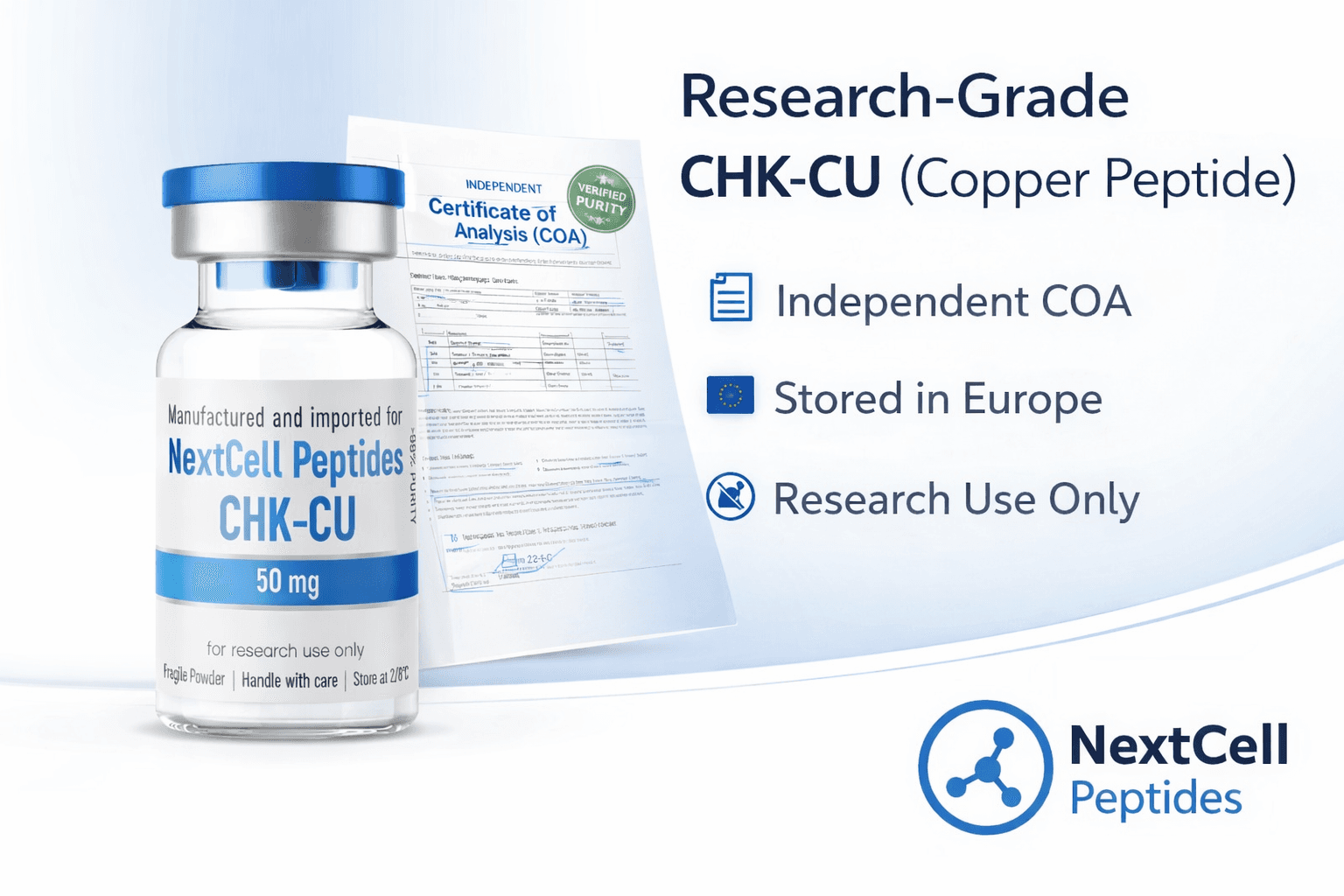 GHK-Cu (Copper Peptide) for Research Use in Europe