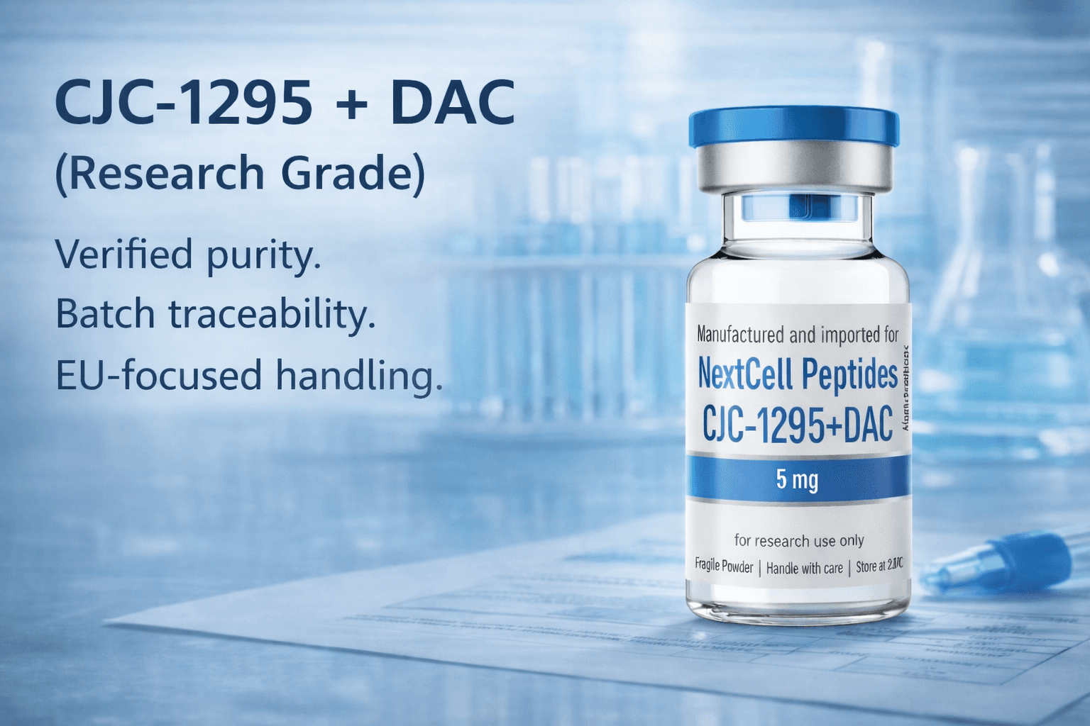 CJC-1295 + DAC Peptide for Research Use
