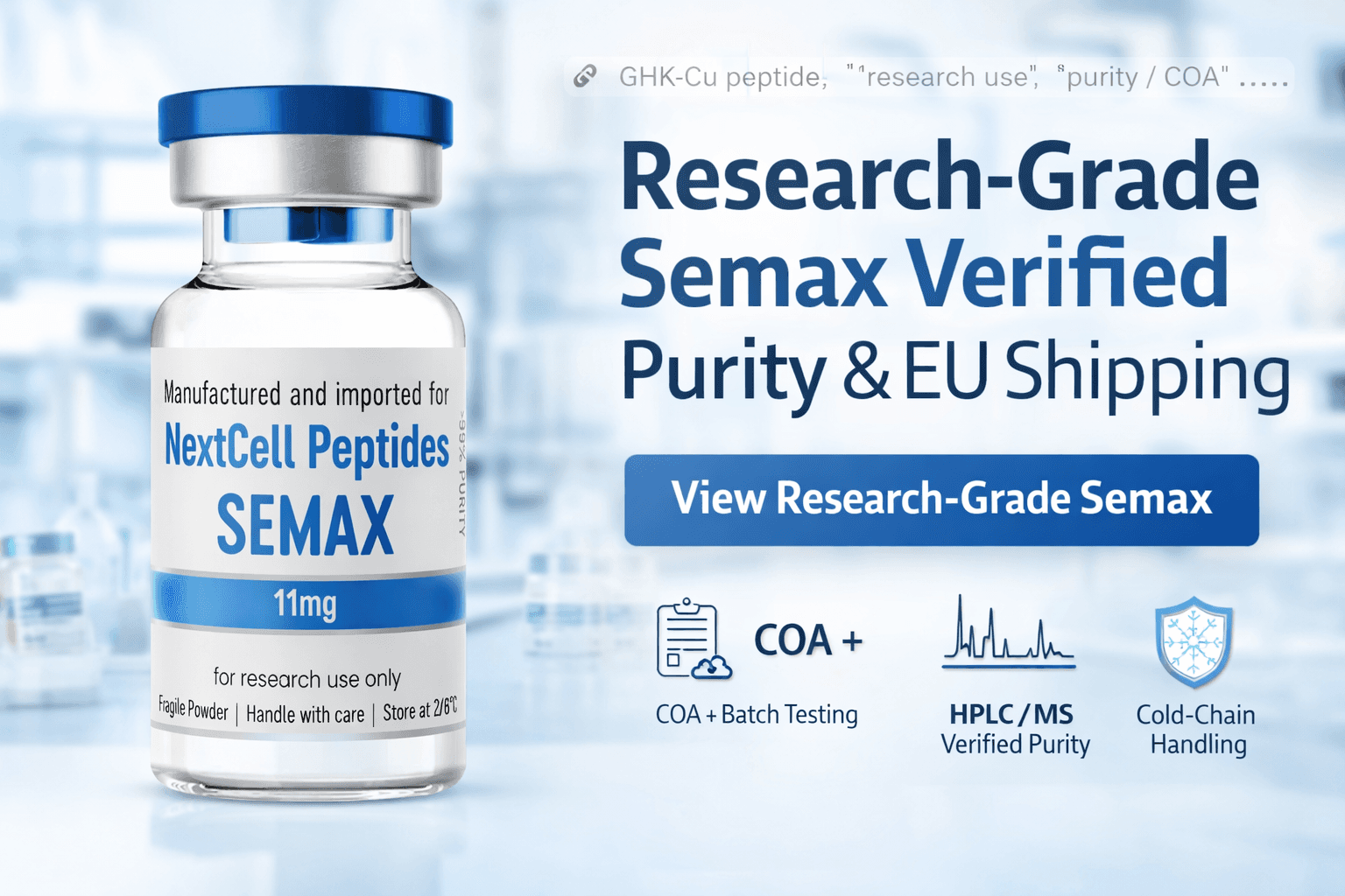 Semax Peptide — Purity, Handling & Sourcing Guide
