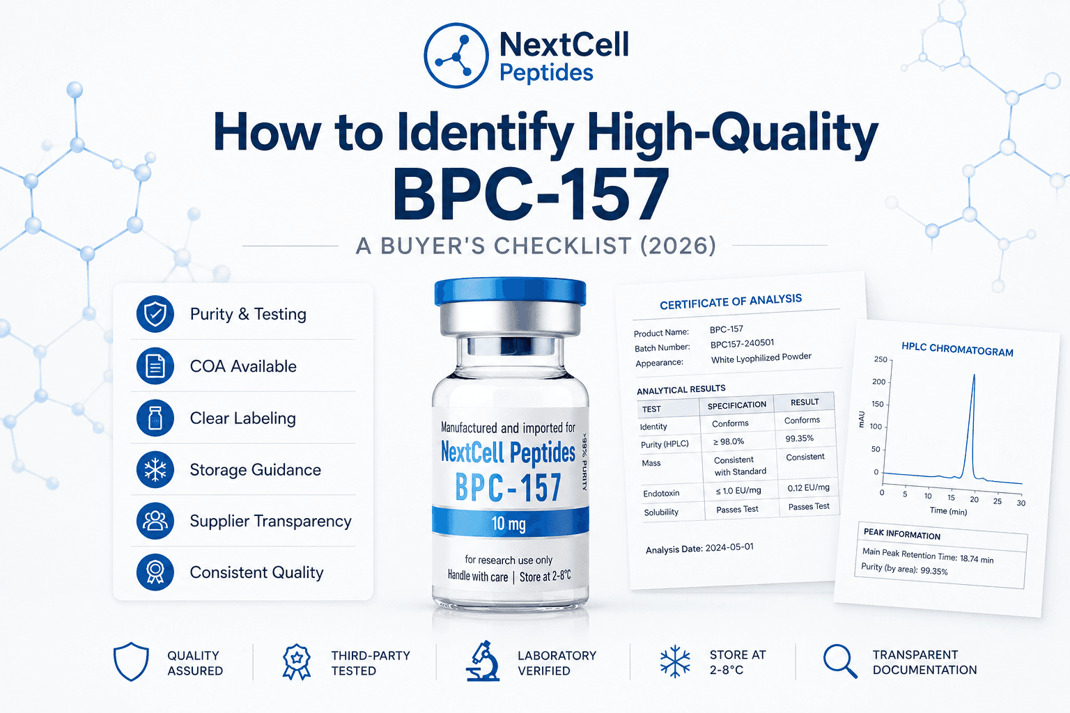 How to Identify High-Quality BPC-157: A Buyer's Checklist (2026)