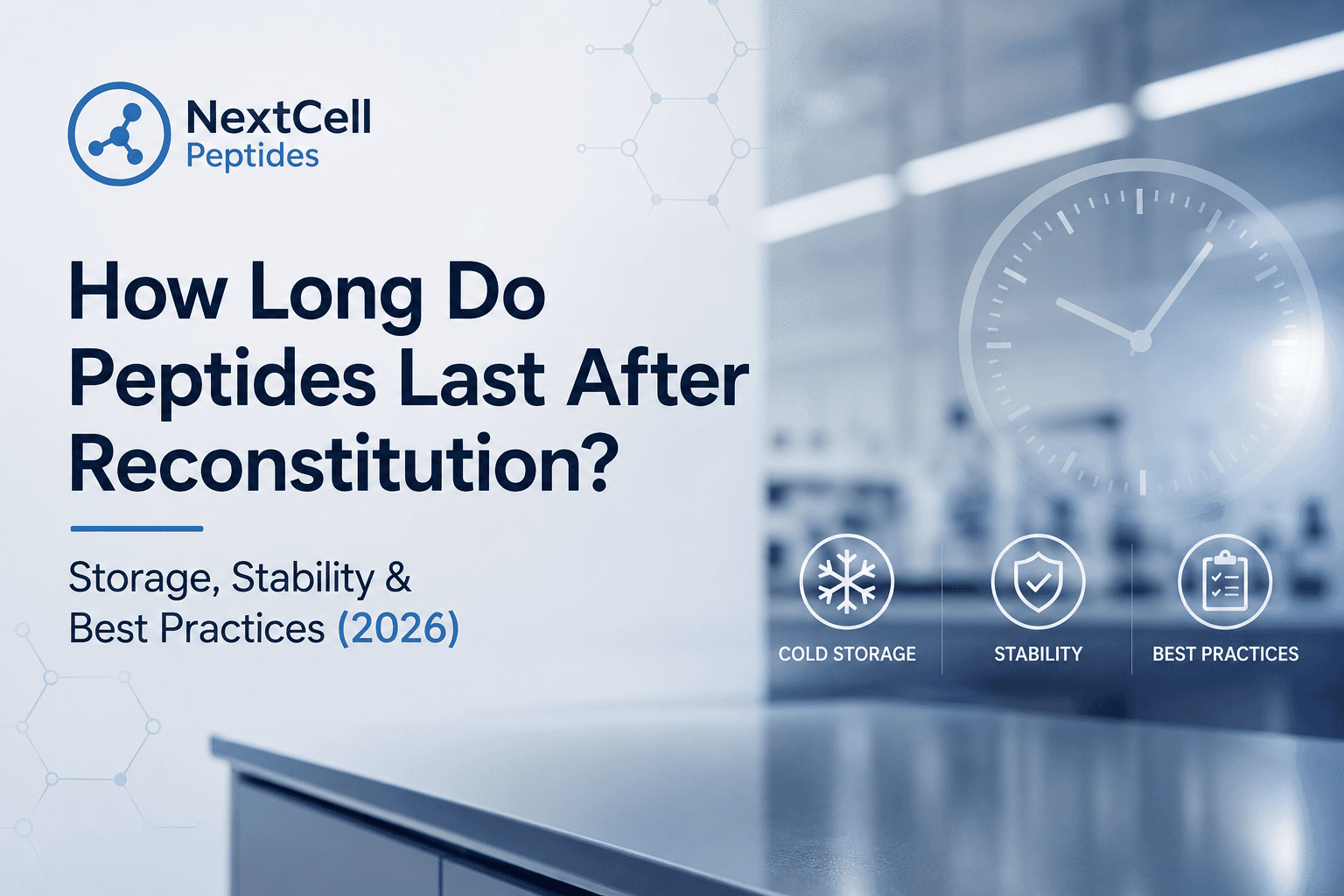 How Long Do Peptides Last After Reconstitution? Storage, Stability & Best Practices (2026)